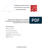 Estudio de Factibilidad para La Implementacion de Una Planta Productora de Mermelada A Base de Naranja y Gengibre en El Departamento de Cochabamba