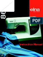 Elna 8600 Sewing Machine Instruction Manual