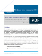 Lignes Directrices de Mise en Oeuvre 2500 Septembre 2016 - FR