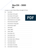 Liste de Jeux Pandora S Box DX-3000-in-1