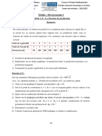 La Série N°4-La Fonction de Production-Microeconomie I - 2021-2022