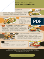 Infografía Guía de Cinco Pasos para Planificar Comidas Bloques de Color Beige 