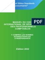 MANUEL DU CODE DE DEONTOLOGIE DES PROFESSIONNELS COMPTABLES & NORMES INTERNATIONALES D'INDEPENDANCE-2022-IESBA-HB - FR - Secure