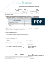 Declaracion Jurada de Condiciones de Vacunacion