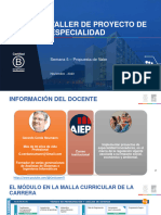 Taller de Proyecto de Especialidad - Semana 05