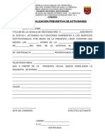 Formato Acta de Paralizacion de Actividades