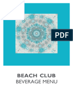 Beach Club Beverage Menu