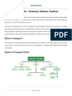 Transportation in India - Roadways, Railways, Pipelines, Waterways, Airways - GeeksforGeeks