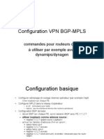 Configuration VPN BGP MPLS