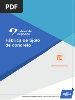 Fábrica de Tijolo de Concreto: Empreendedorismo