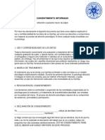 Consentimiento Informado Menores Dra. Carolina Garcia