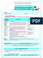 Texto Instructivo para Elaborar Objetos de Material Reciclable