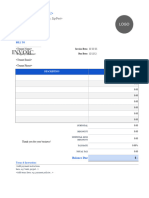 Modern II Word Invoice Template 1