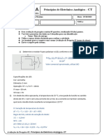 Avaliação de Pesquisa 02 - Princípios de Eletrônica Analógica