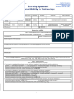 Traineeships Learning Agreement