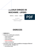 TD Biochimie 1 - Med 1 Lipides Corrige