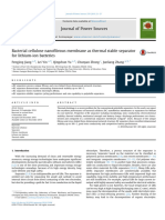 Bacterial Cellulose Nanofibrous Membrane As Thermal Stable Separator For Lithium-Ion Batteries