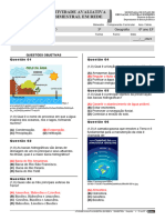 Avaliação de Geografia 3°bimestre