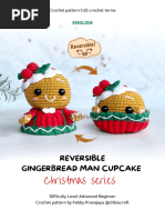 Chibiscraft Gingerbread Man Cupcake