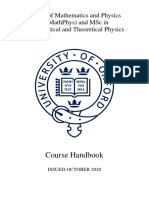 MMathPhys Handbook 2020-2021