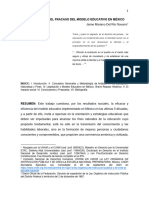 LA EDUCACIÓN Y EL FRACASO DEL MODELO EDUCATIVO EN MÉXICO. Vesión Final