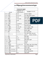 Consonants ព្យញ្ជនៈ