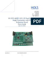 HI 3593 ARINC 429 3.3V Dual Receiver, Single Transmitter With SPI Evaluation Board Users Guide