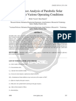 Performance Analysis of Parabolic Solar Collector at Various Operating Conditions Ijariie4090