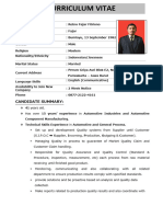 Curriculum Vitae Profile Application - Retno Fajar Fitriono