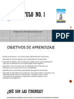 Capítulo No.1 El Papel de La Administración Financiera