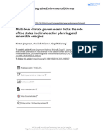 Multi-Level Climate Governance in India The Role of The States in Climate Action Planning and Renewable Energies