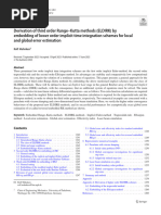 Derivation of Third Order Runge-Kutta Methods (ELDIRK) by Embedding of Lower Order Implicit Time Integration Schemes For Local and Global Error Estimation