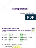 CH 10 Salts & Its Preparation