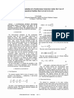 Finite-Element Simulation of A Synchronous Generator Under The Case Symmetrical Sudden Short-Circuit in Q-Axis