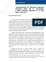 La Corte Interamericana de Derechos Humanos Como "Intérprete Final" de La Convención Americana Sobre Derechos Humanos y El Caso "Fontevecchia" Tan Así