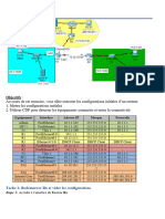 Objectifs:: Equipement Interface Adresse IP Masque Passerelle