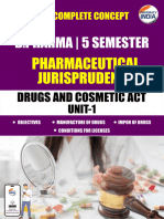 Unit 1 Pharma Jurisprudence One Shot Notes