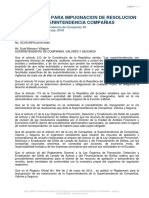 Reglamento para Impugnacion de Resolucion Superintendencia de Companias