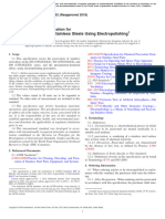 ASTM B912 Passivation of Stainless Steels Using Electropolishing