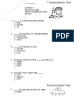 Transportation Standards Test