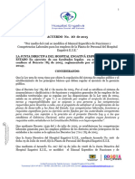 Acuerdo No. de 2015 "Por Medio Del Cual Se Modifica El Manual Específico de Funciones y