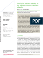 Levis Pfennig 2019 Plasticity Led Evolution Evaluating The Key Prediction of Frequency Dependent Adaptation