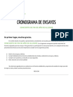 Cronograma 2 de Diciembre