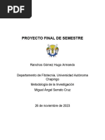 Proyecto Final Metodologia