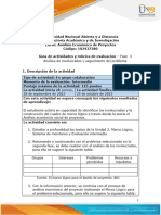 Guía de Actividades y Rúbrica de Evaluación - Unidad 2 - Fase 3 - Análisis de Involucrados y Seguimiento Del Problema