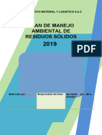 PLAN DE MINIMIZACIÃ - N Y MANEJO DE RRSS 2019 - Actualizado