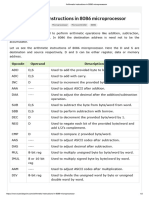 What Is Arithmetic Instructions in 8086 Microprocessor