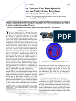 Synchronous Generator Fault Investigation by Experimental and Finite-Element Procedures