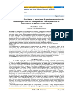 La Revendication Identitaire Et Les Enjeux de Positionnement Socioéconomiques Face Aux Changements Climatiques Dans Le Département d'Akoupé/Côte D'ivoire