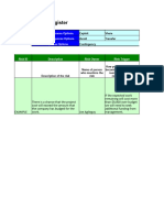 Risk Register Template 06